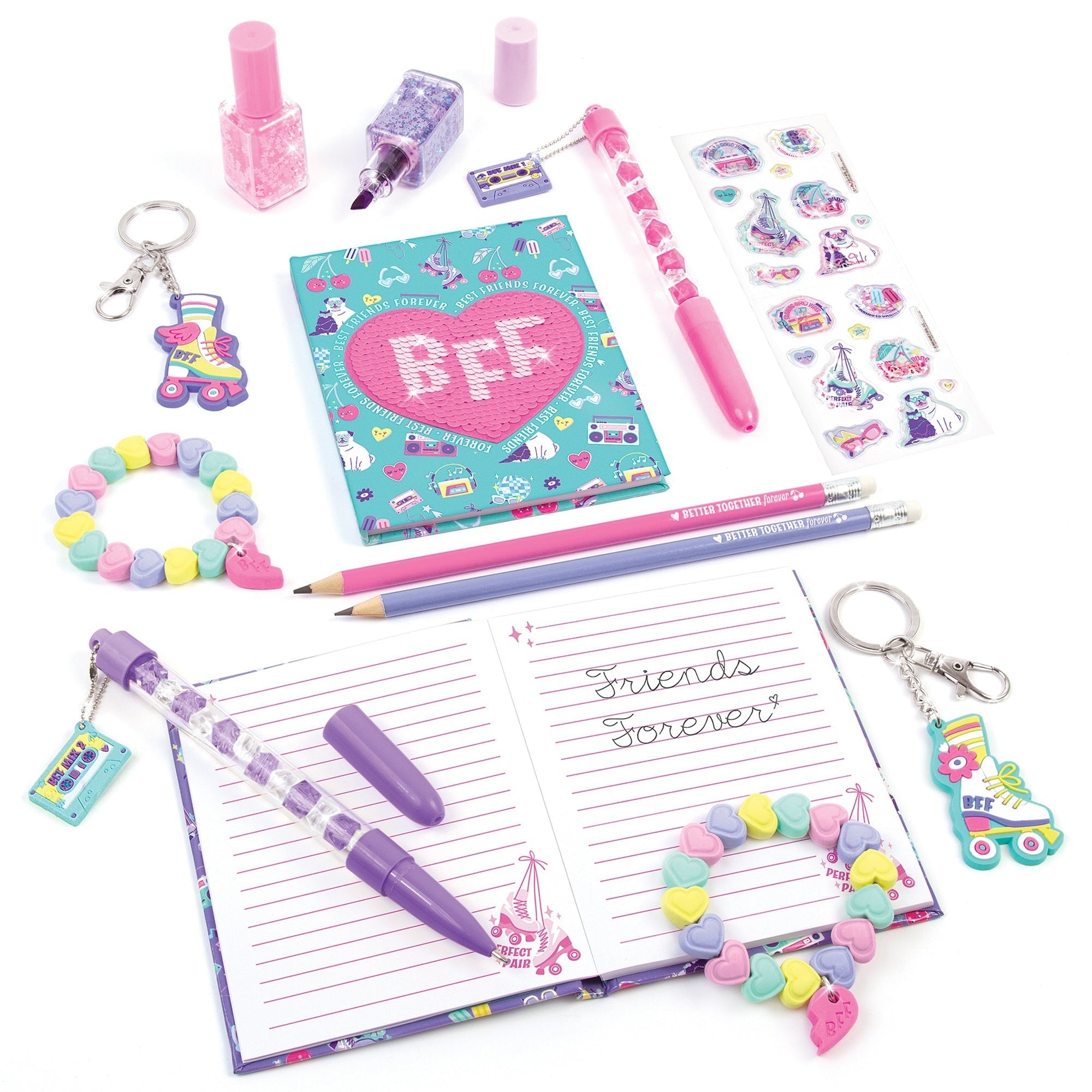 Three Cheers For Girls Besties Forever 13-Piece Stationery Set