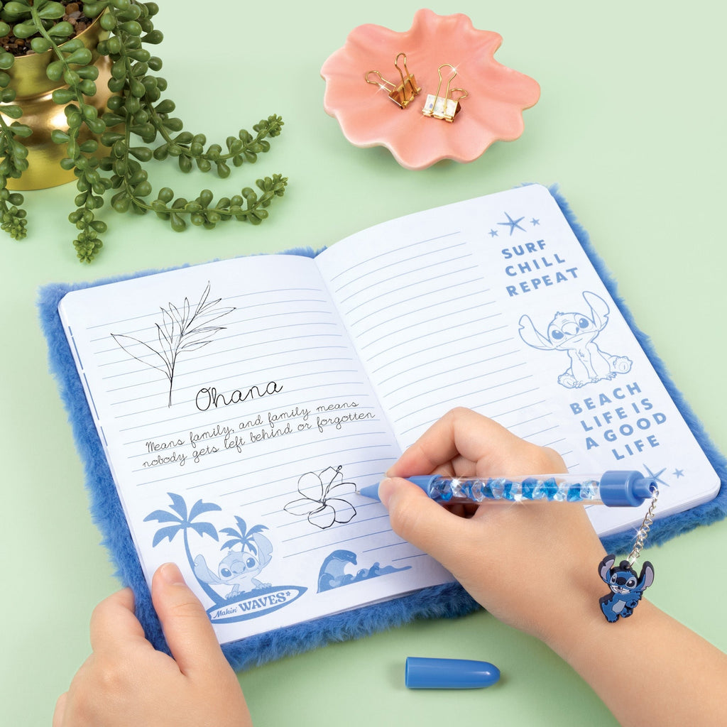 Make It Real Cool Vibes Fuzzy Stitch Journal & Charm Pen Set