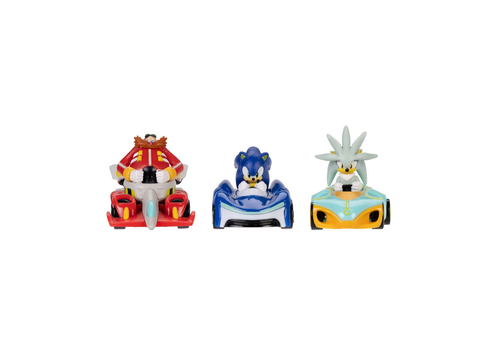 Team Sonic Racing 1:64 Scale Die-Cast Toy Vehicles, 3-Pack