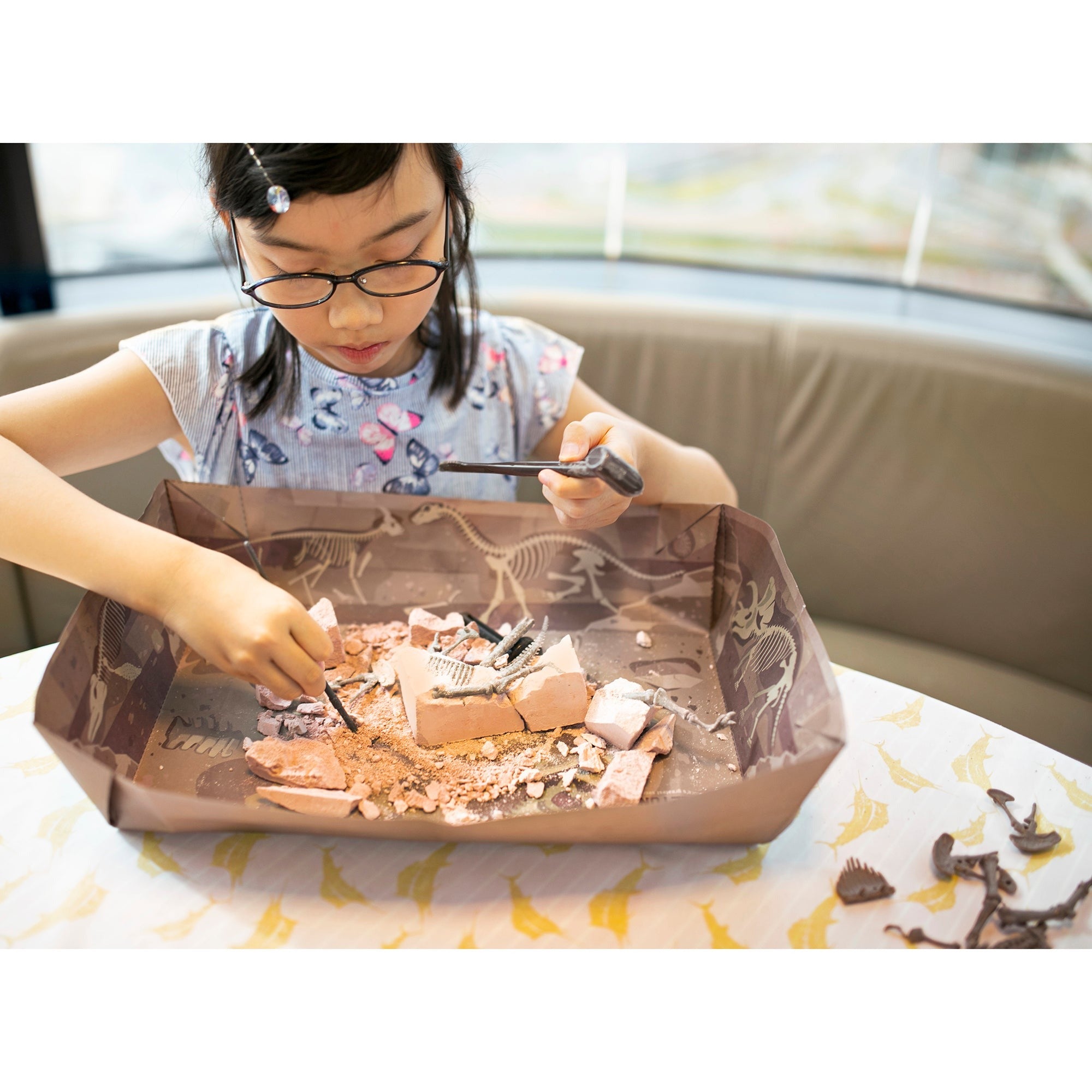 4M KidzLabs Dig A Dinosaur Skeleton T-Rex Excavation Kit With Display Stand