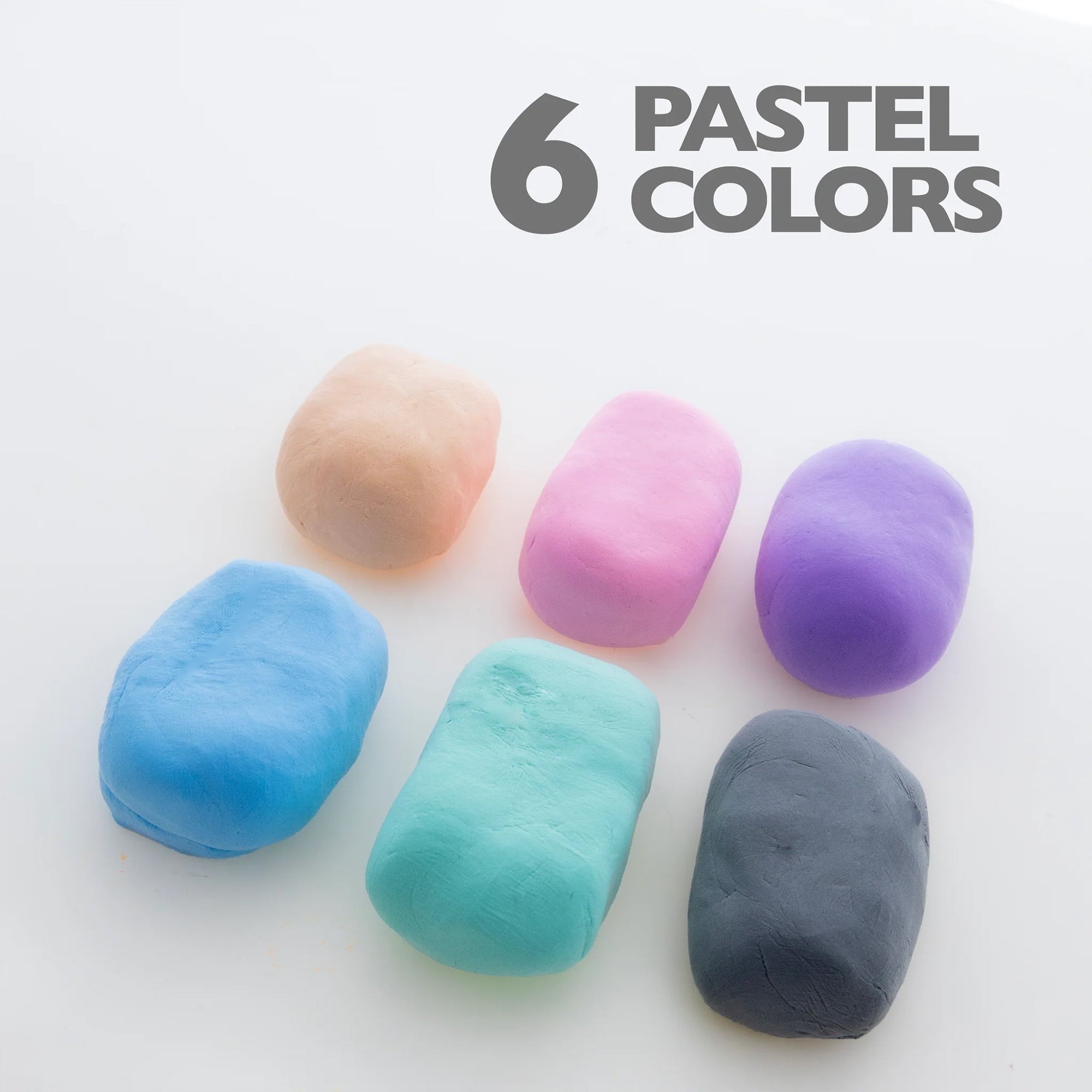 BAZIC Pastel Air Dry Modeling Clay 2 Oz., 48 Pack - Assorted Colors
