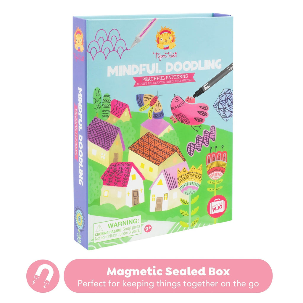 Tiger Tribe Mindful Doodling Peaceful Patterns Activity Kit with Gel Pens