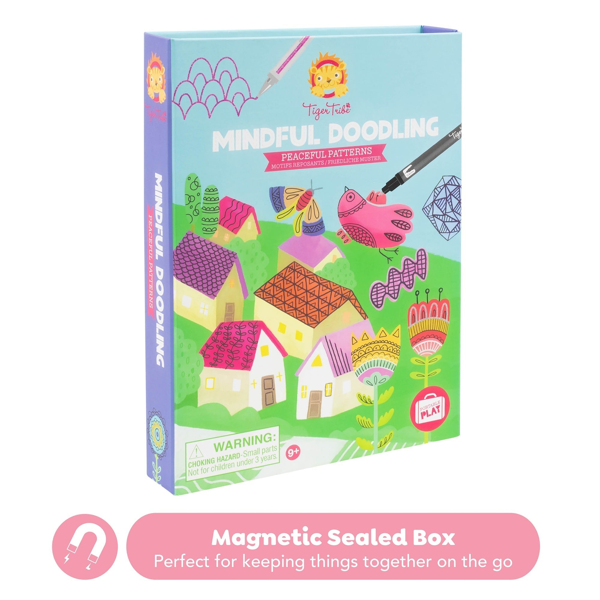 Tiger Tribe Mindful Doodling Peaceful Patterns Activity Kit with Gel Pens
