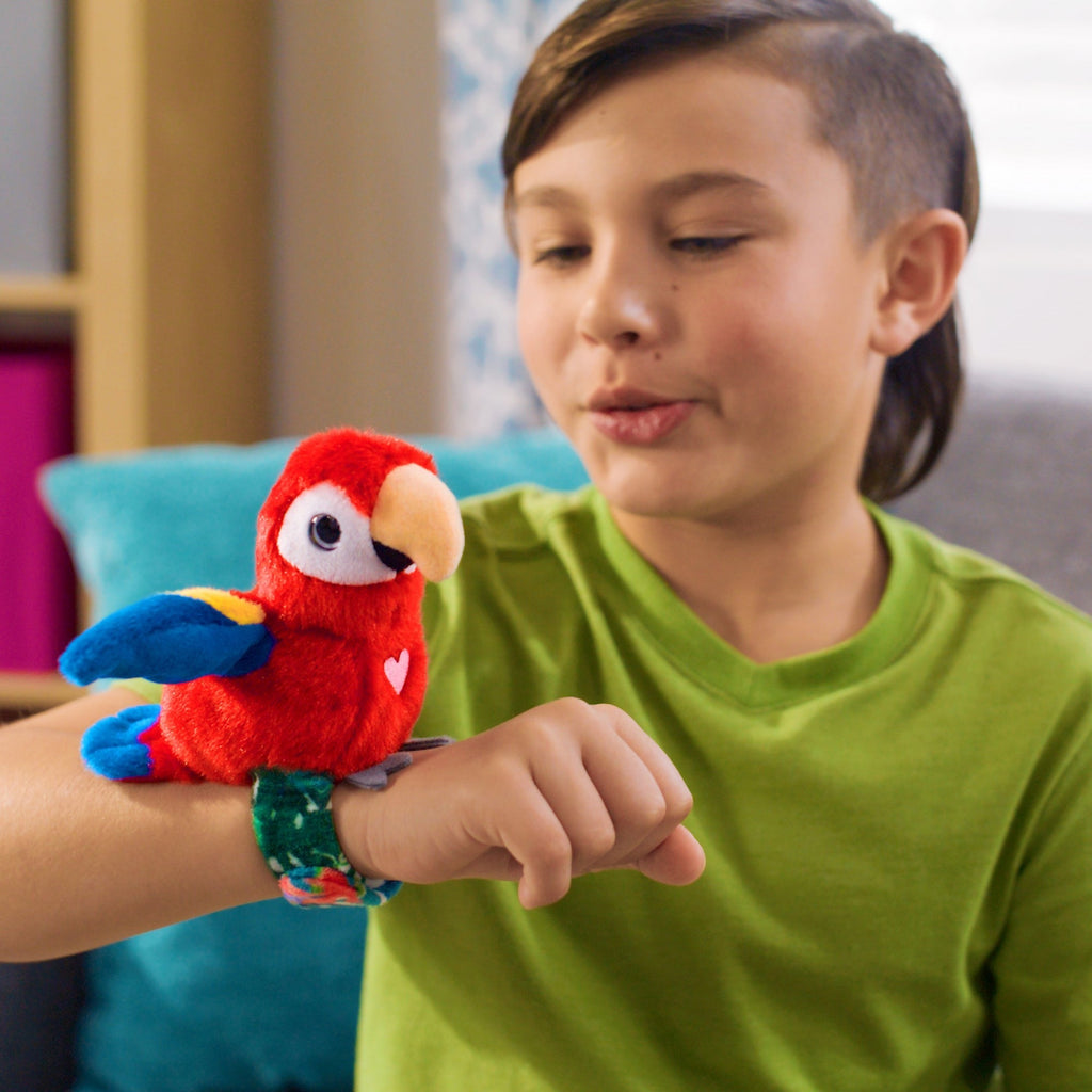 Happy Yappers Interactive Birds - Oriole & Red Parrot Plush Toy 2 Pack