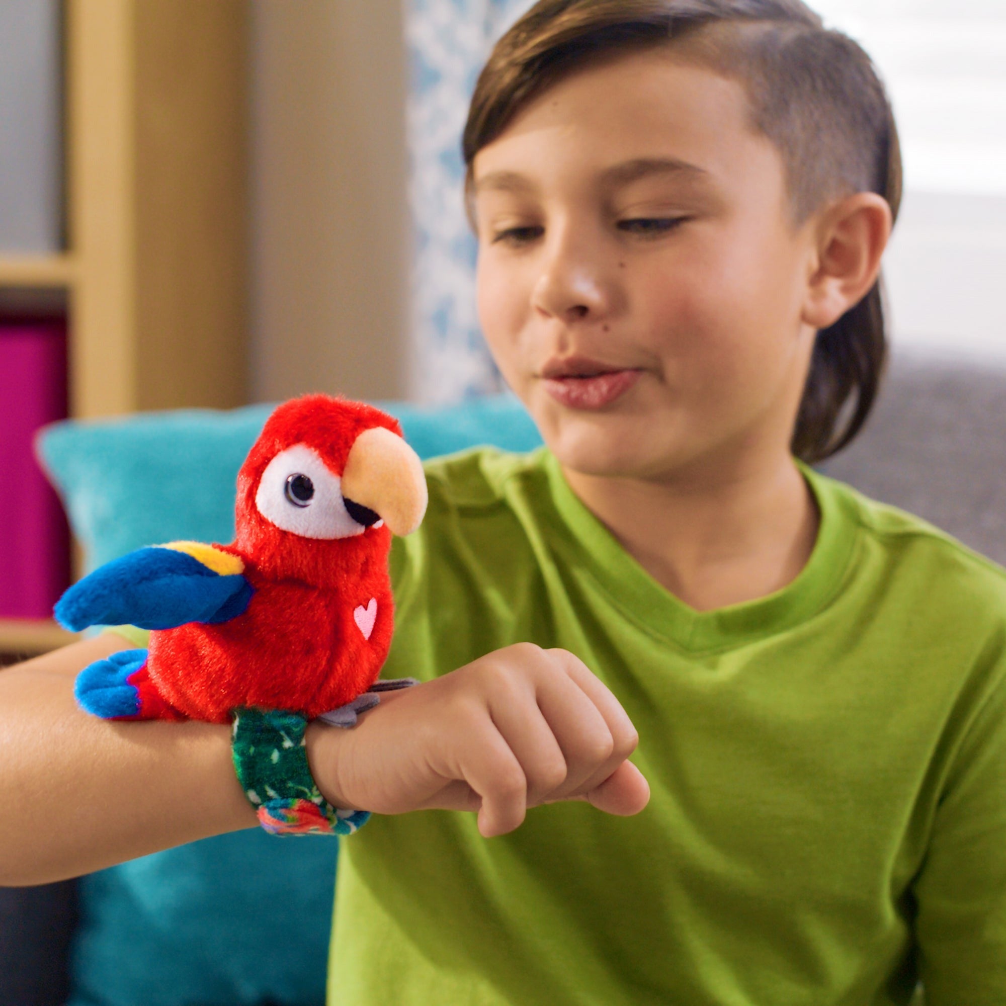 Happy Yappers Interactive Birds - Oriole & Red Parrot Plush Toy 2 Pack