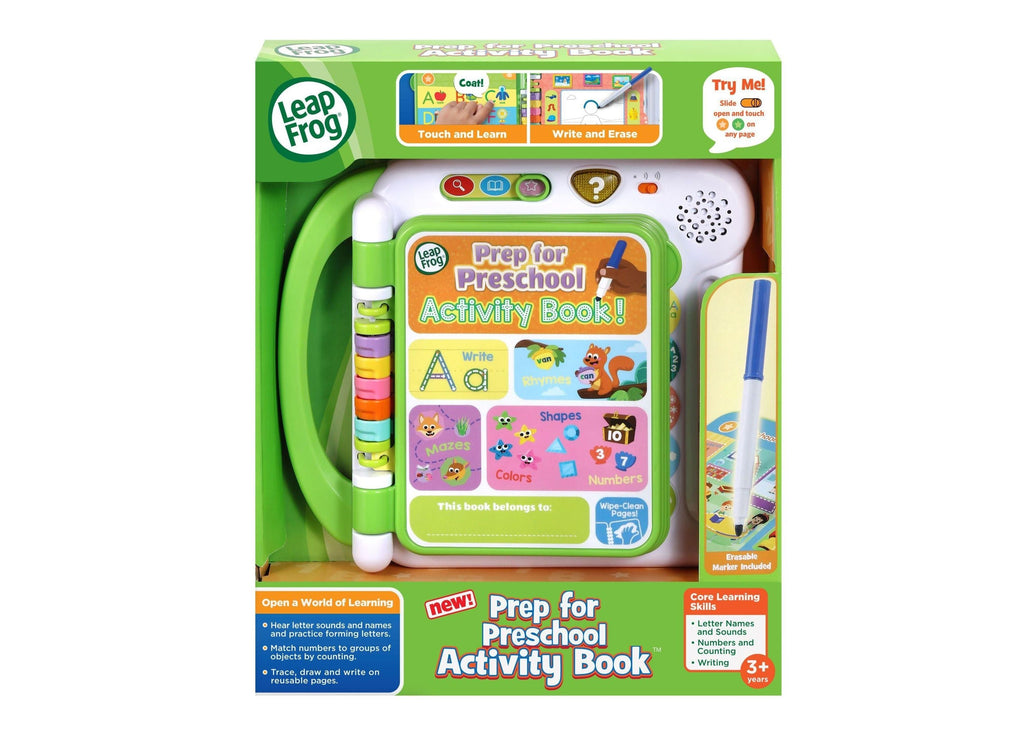 LeapFrog Prep For Preschool Activity Book With Erasable Marker