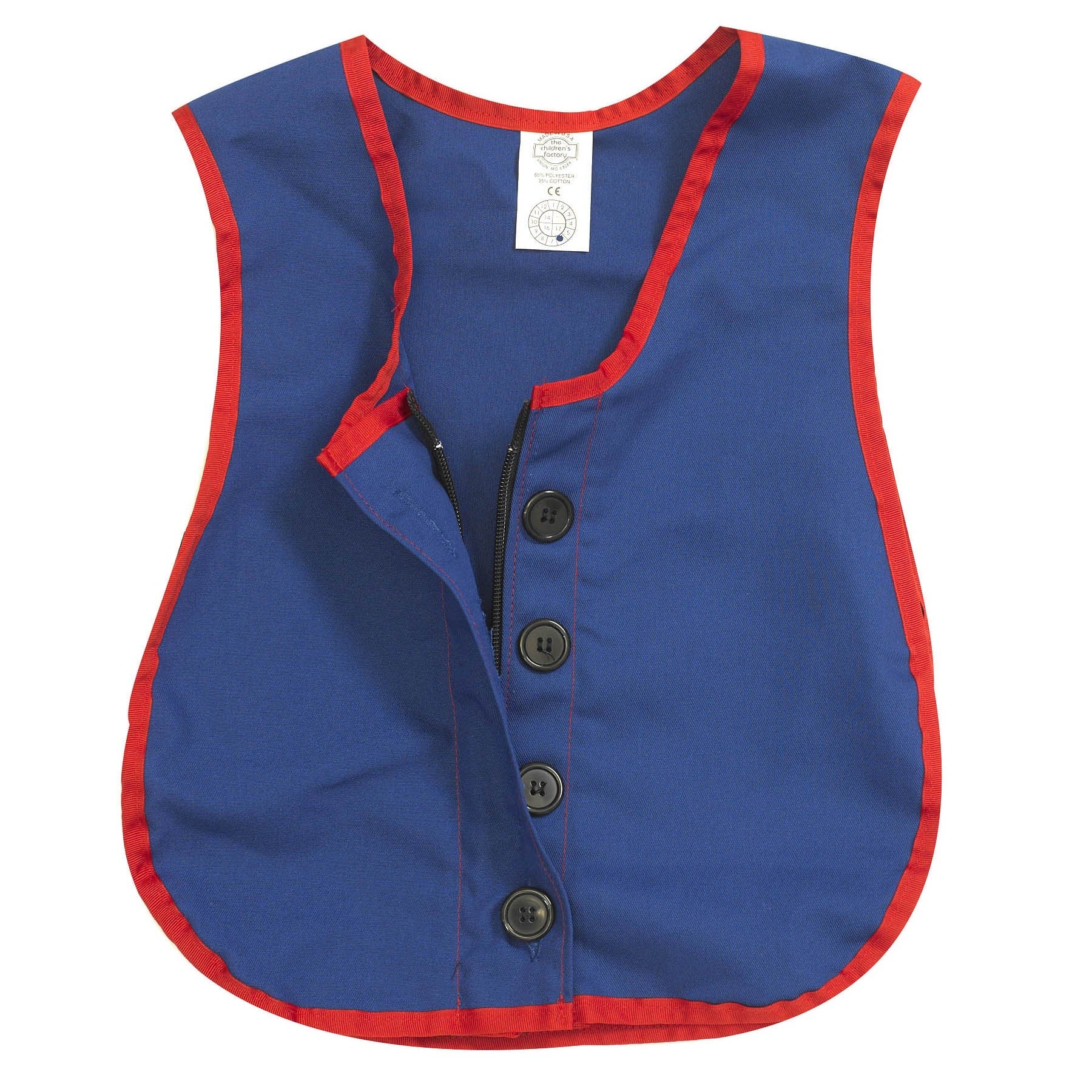 Children's Factory Dexterity Vest - Manual Zipper & Button Skills Trainer