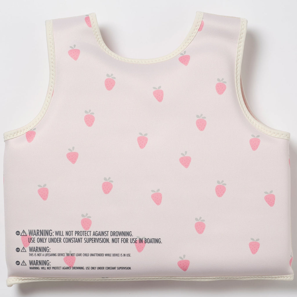 Sunnylife Strawberry Sunshine Swim Vest With Adjustable Safety Strap