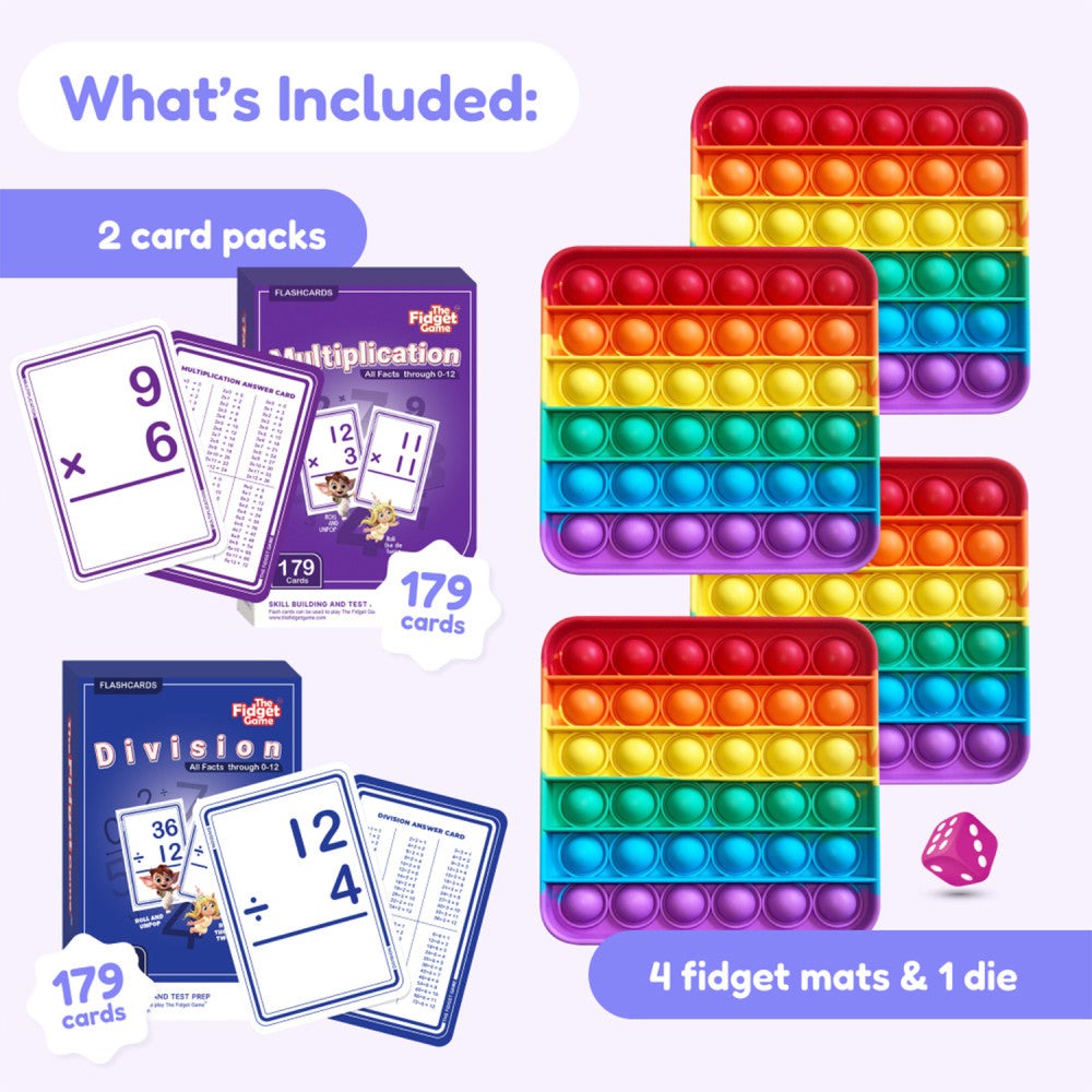 Fidget Game Math Bundle - Multiplication & Division Magic