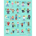 Oopsy Daisys A to Z Professionally Stretched Canvas Art