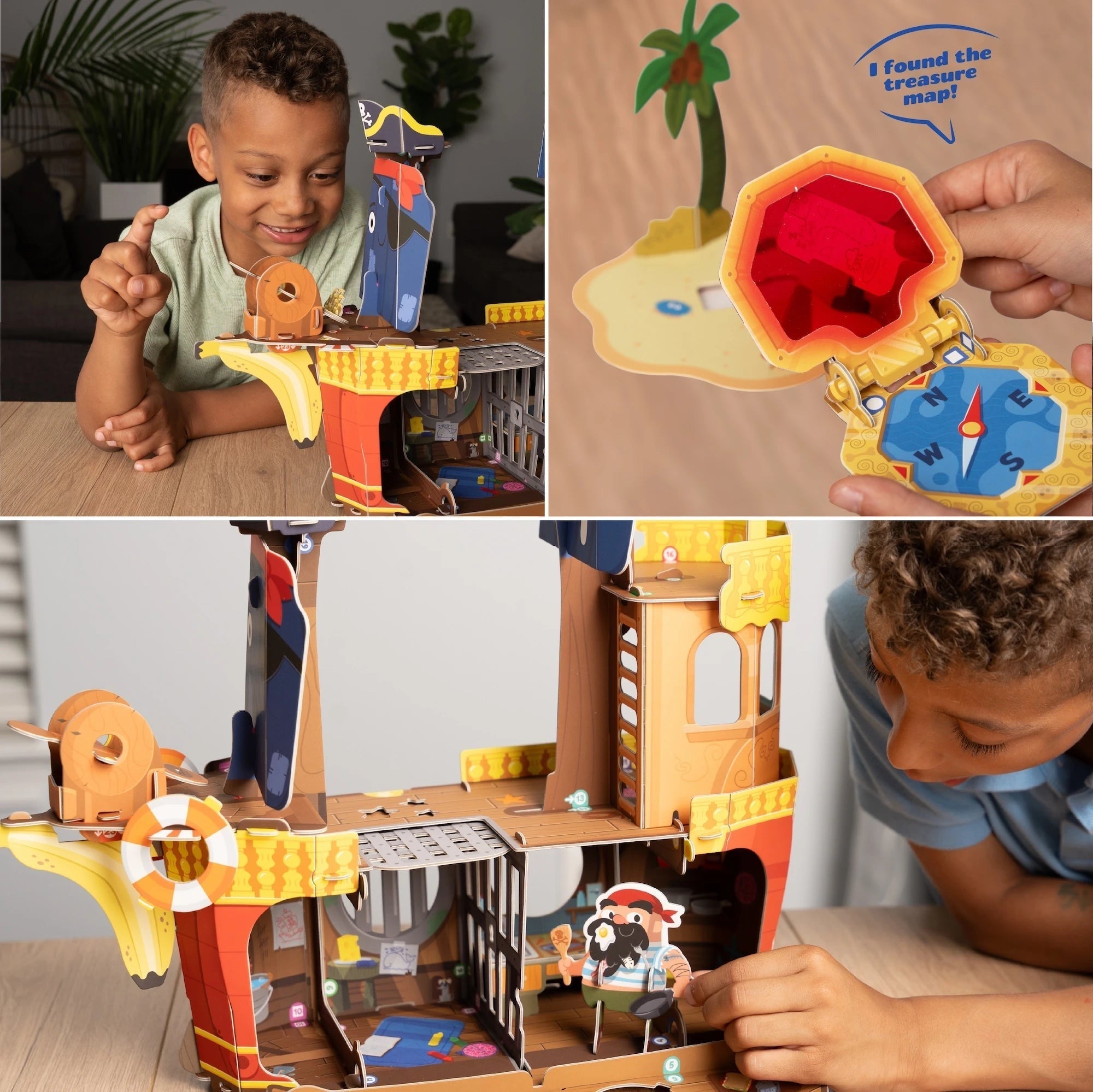 Banana-Rama Pirate Ship Buildable Playset With 9 Pirates And 21 Play Pieces