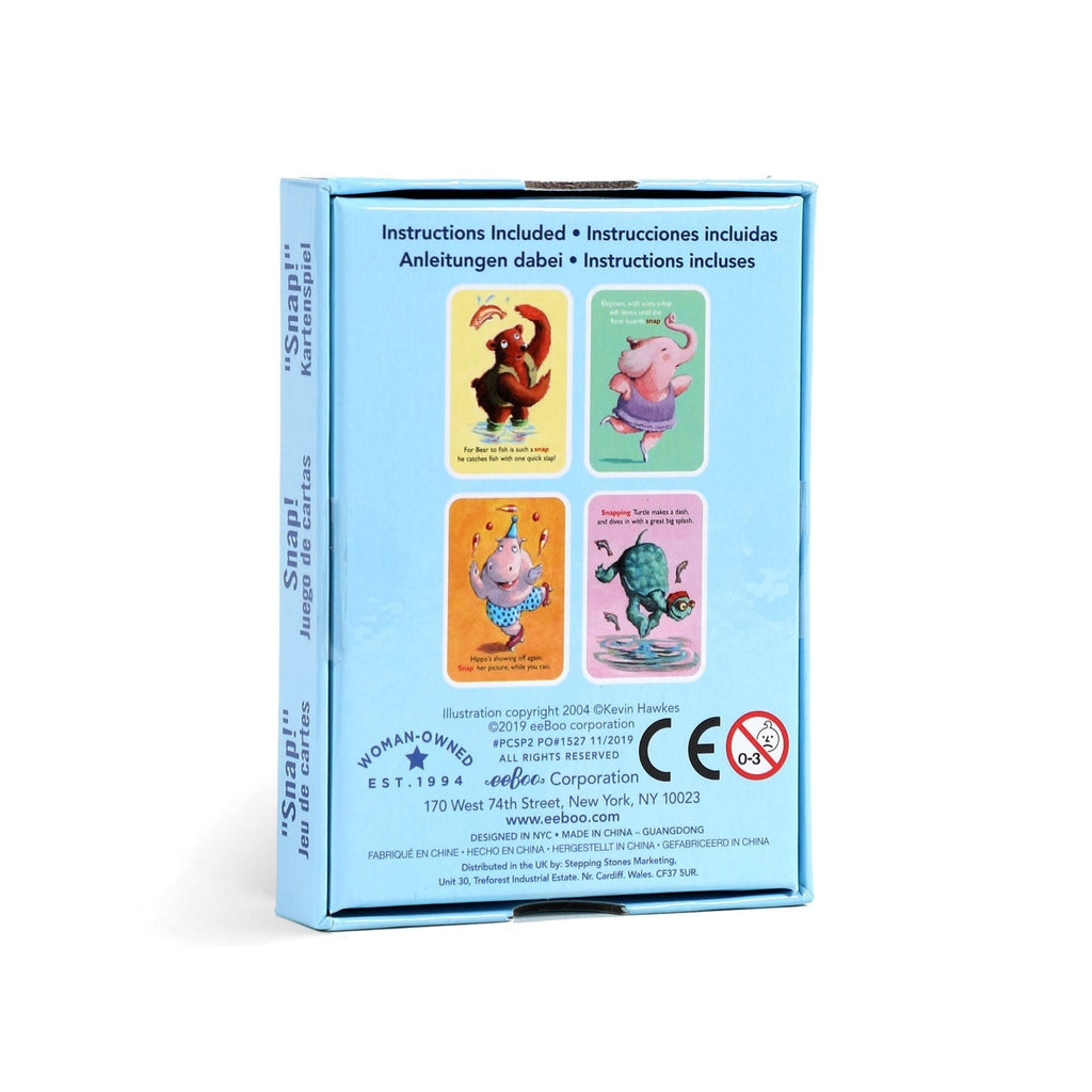 eeBoo Snap Classic Card Game With Rhymes And Animal Illustrations