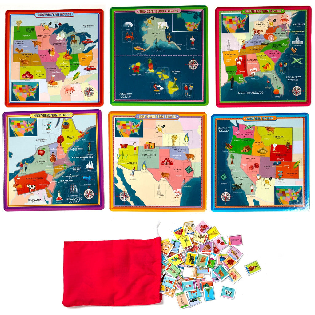 eeBoo Bingo Geography United States Educational Game