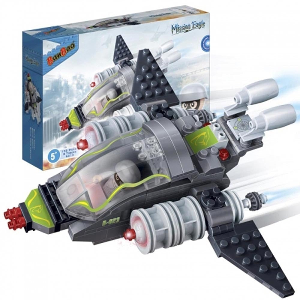 BanBao Mission Eagle Combat Fighter Building Set - 155 Pieces