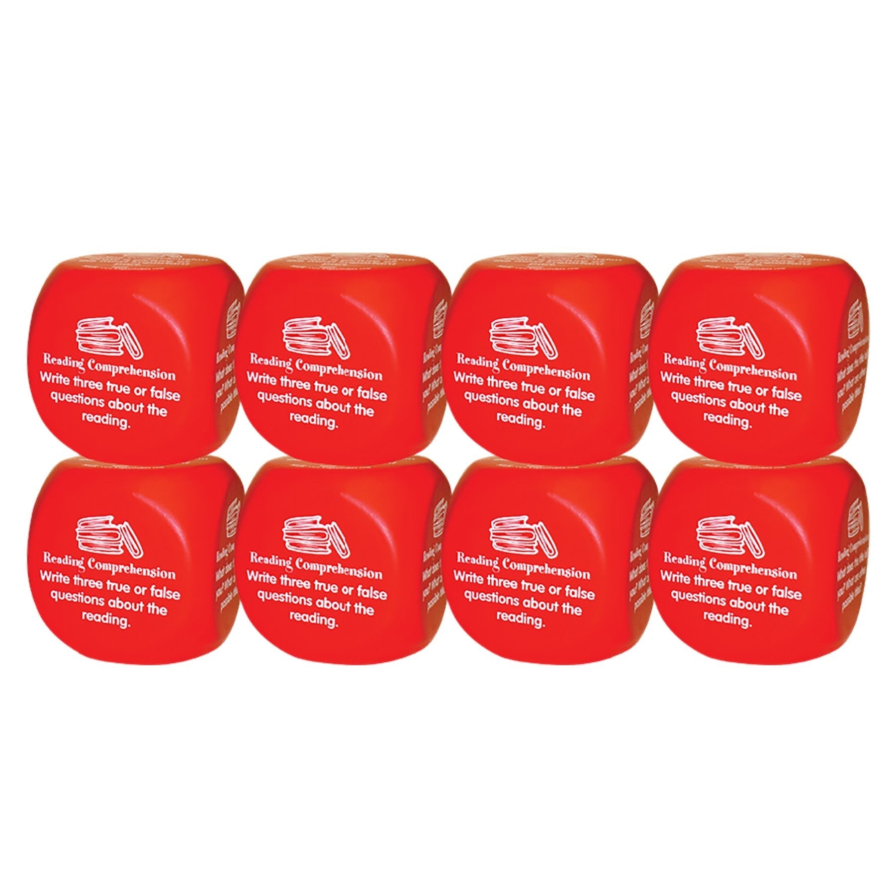 Kagan Publishing Reading Comprehension Cube - Super-Fun Learning - Set of 8