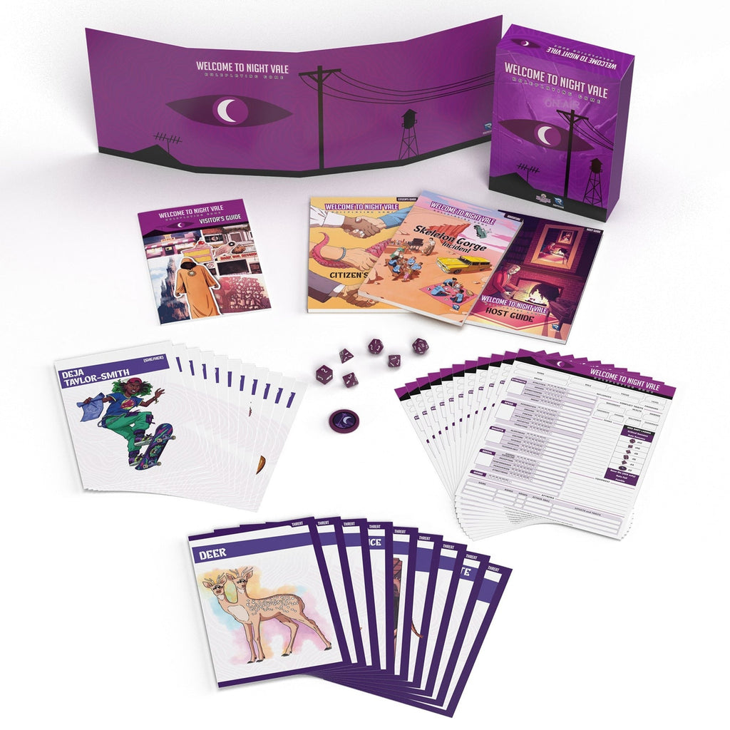 Renegade Games Welcome To Night Vale Roleplaying Game Complete Box Set With Dice, GM Screen & Starter Adventure