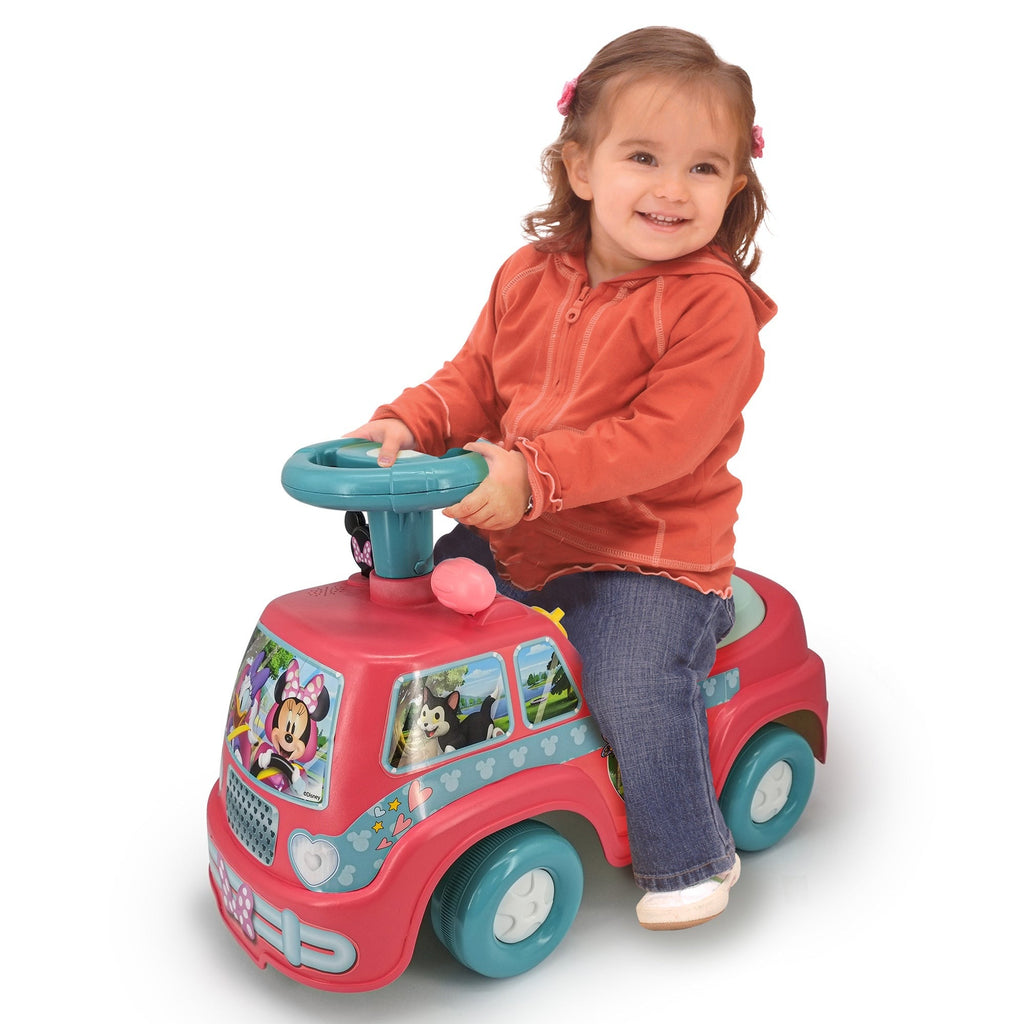 Disney Minnie Mouse Lights N' Sounds Camper - Kiddieland Foot-To-Floor Ride-On