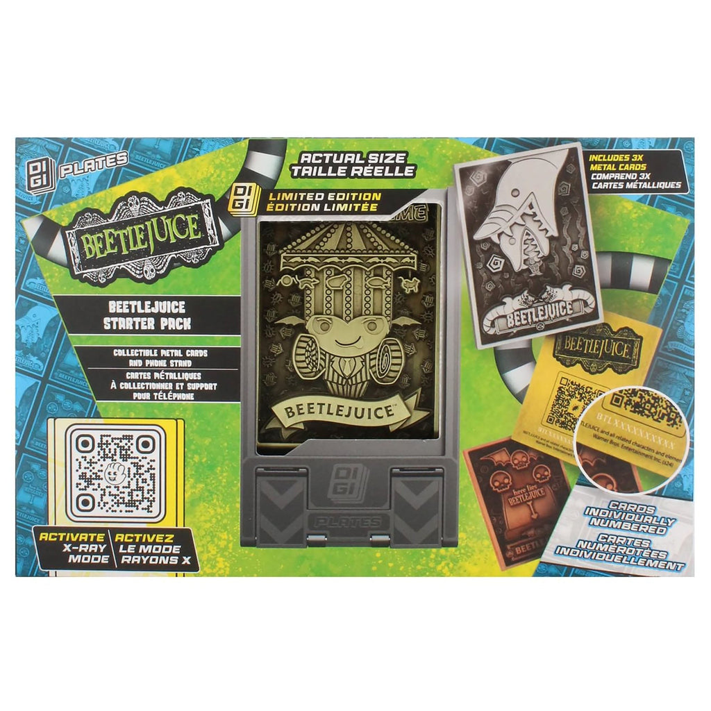 Exquisite Gaming Beetlejuice Digiplate Starter Pack with 3 Metal Cards Phone Stand