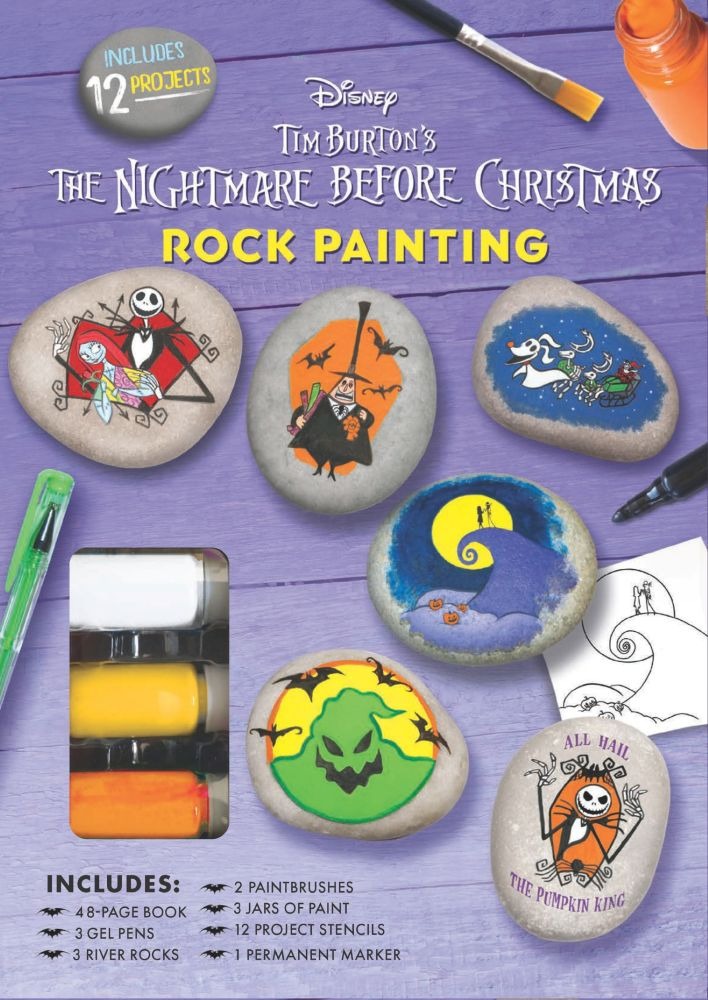Disney Tim Burton's The Nightmare Before Christmas Rock Painting Kit