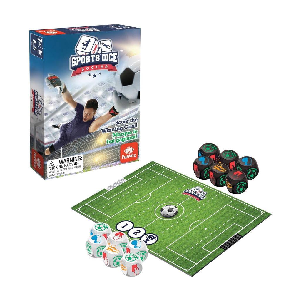 Sports Dice Soccer Fast-Paced Dice Game For 2 Or 4 Players