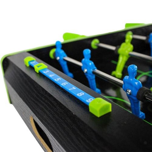 Neon Foosball Tabletop Game - Compact & Colorful Kickoff