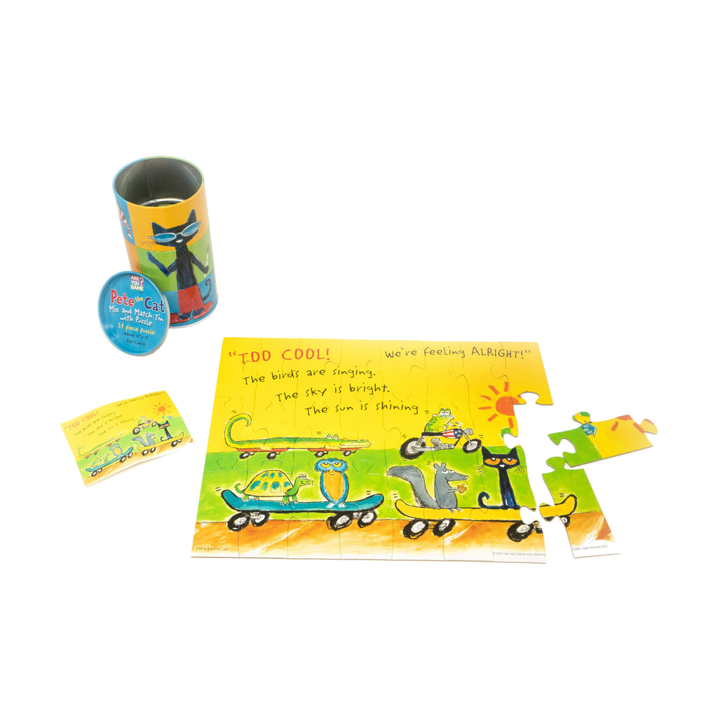 Pete The Cat Mix And Match 24-Piece Tin Puzzle