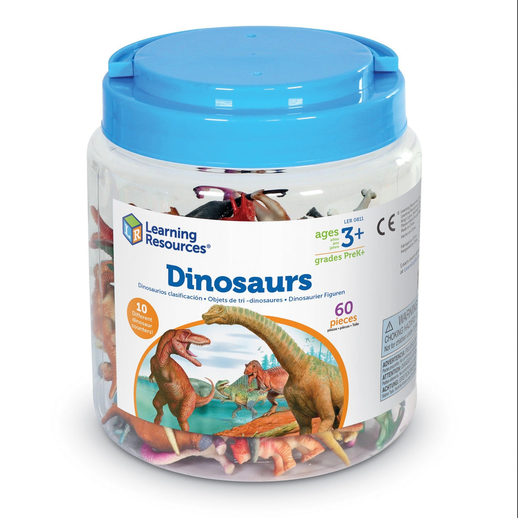 Learning Resources Dinosaur Counters - Prehistoric Math Fun Set of 60