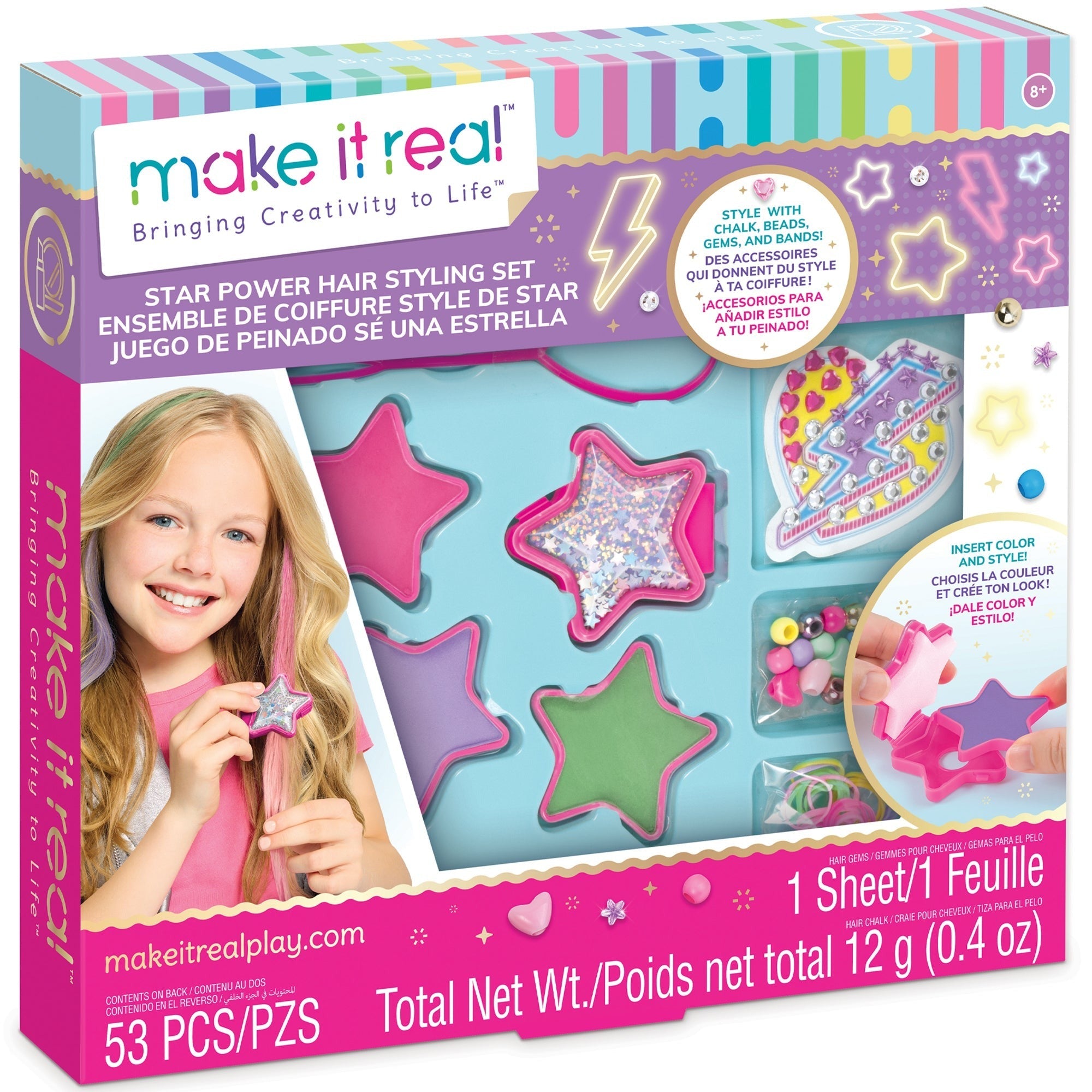 Make It Real Star Power Hair Styling Set With Chalk Applicator