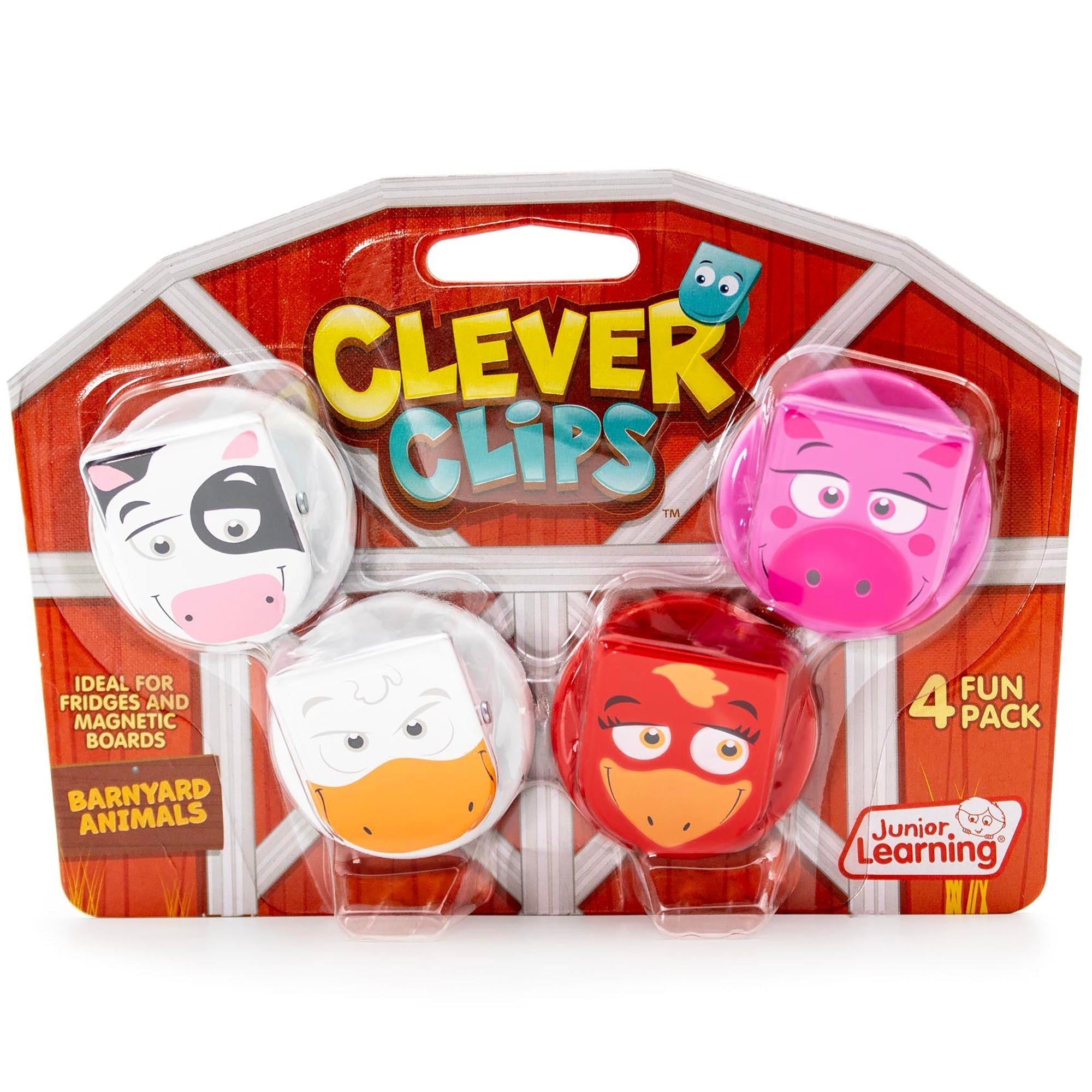 Barnyard Clever Clips Strong Magnetic Clips With Farm Animals