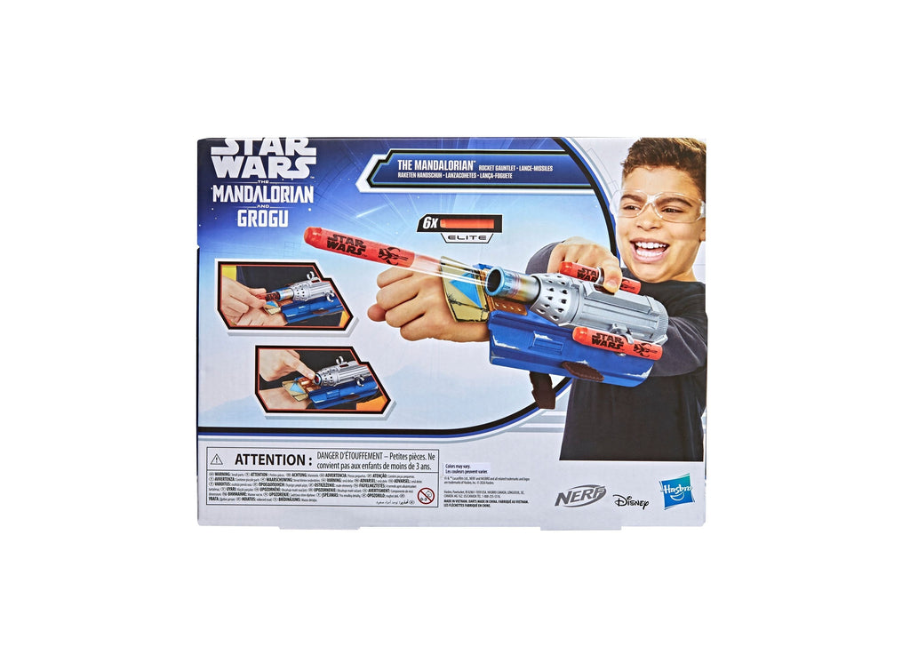 Nerf Star Wars The Mandalorian Rocket Gauntlet With 6 Darts Ages 5+