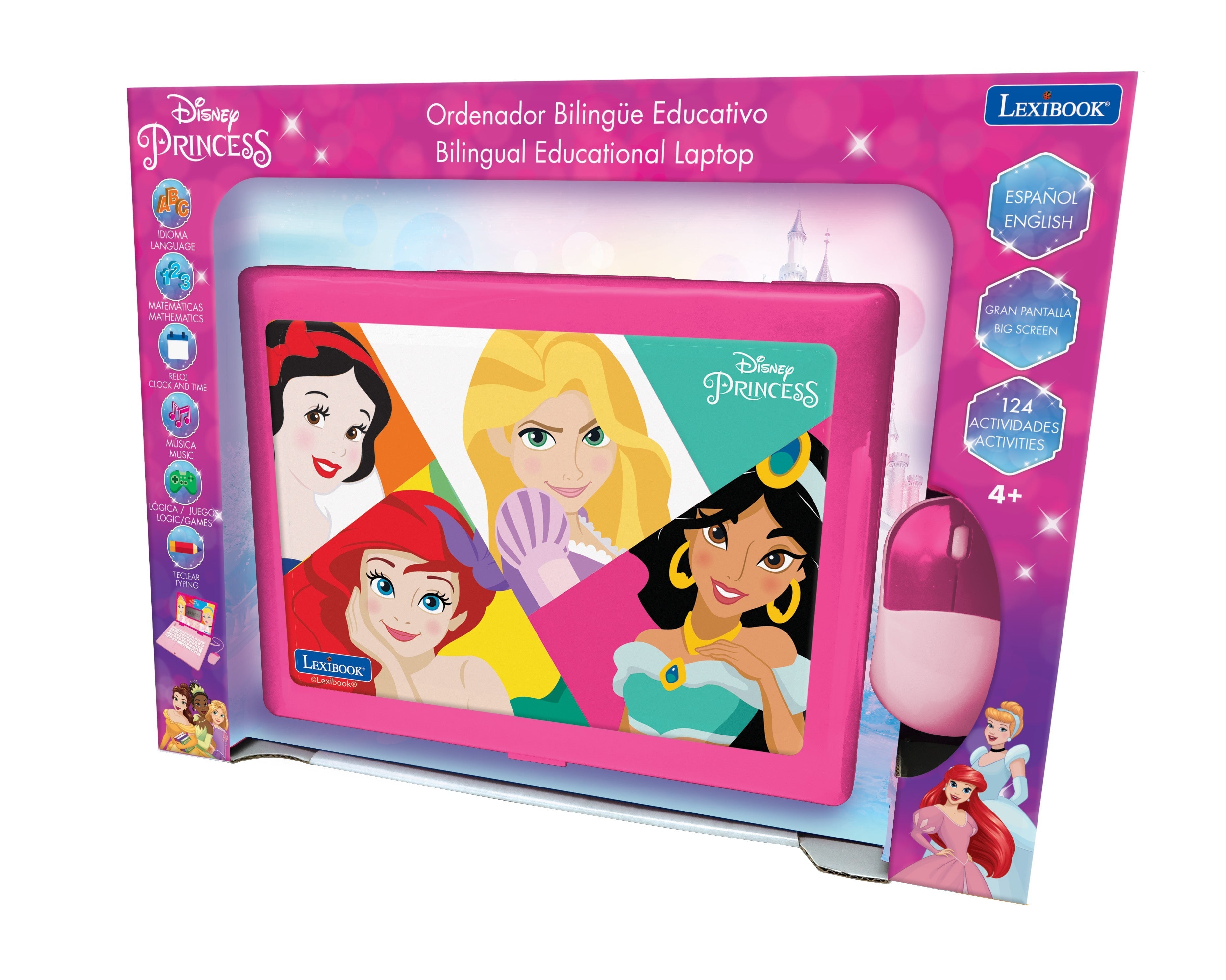 Disney Princess Bilingual Educational Laptop with Interactive Activities