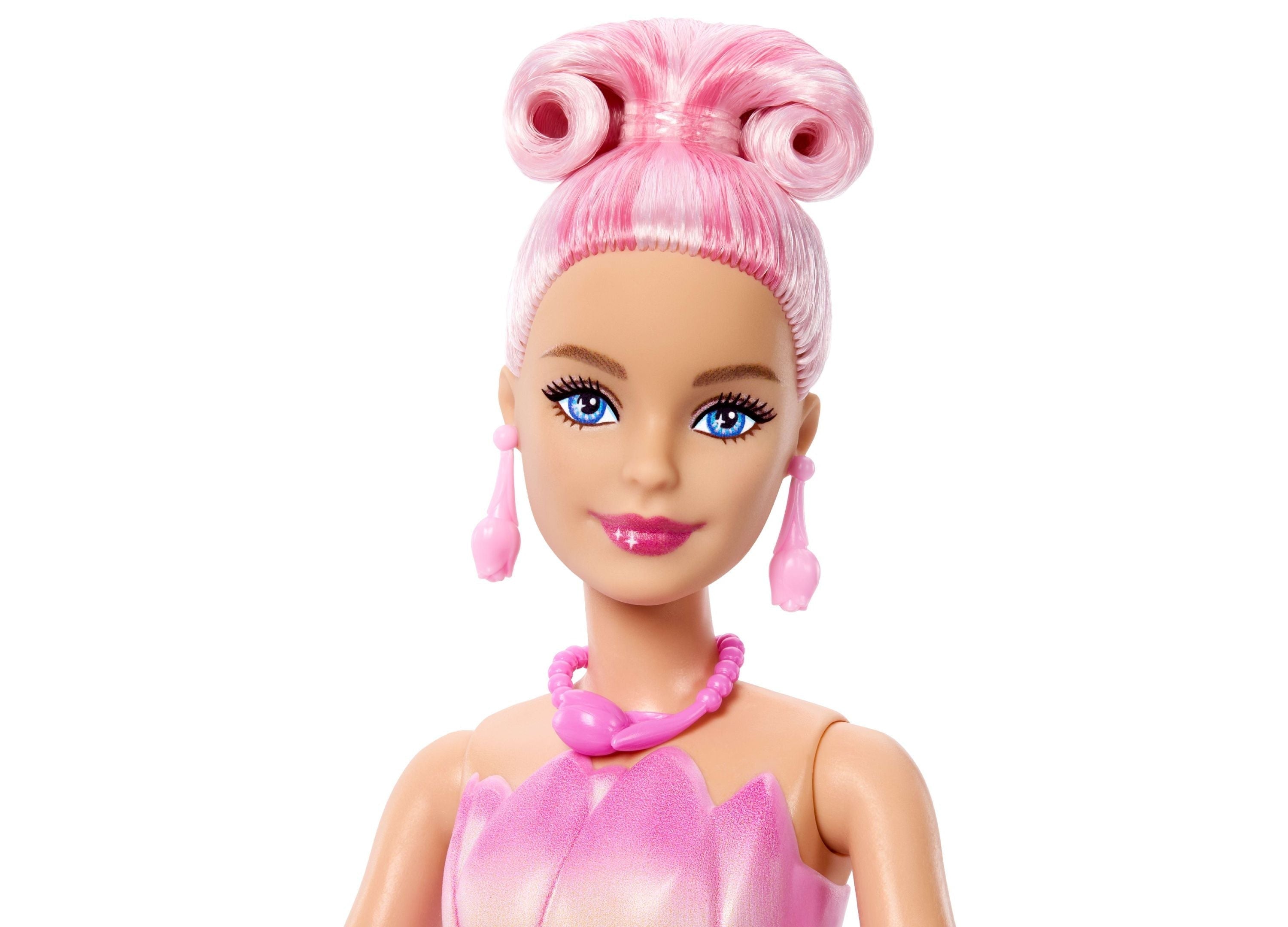 Barbie Petal Pop Scented Fashion Doll with Tulip Dress and Accessories
