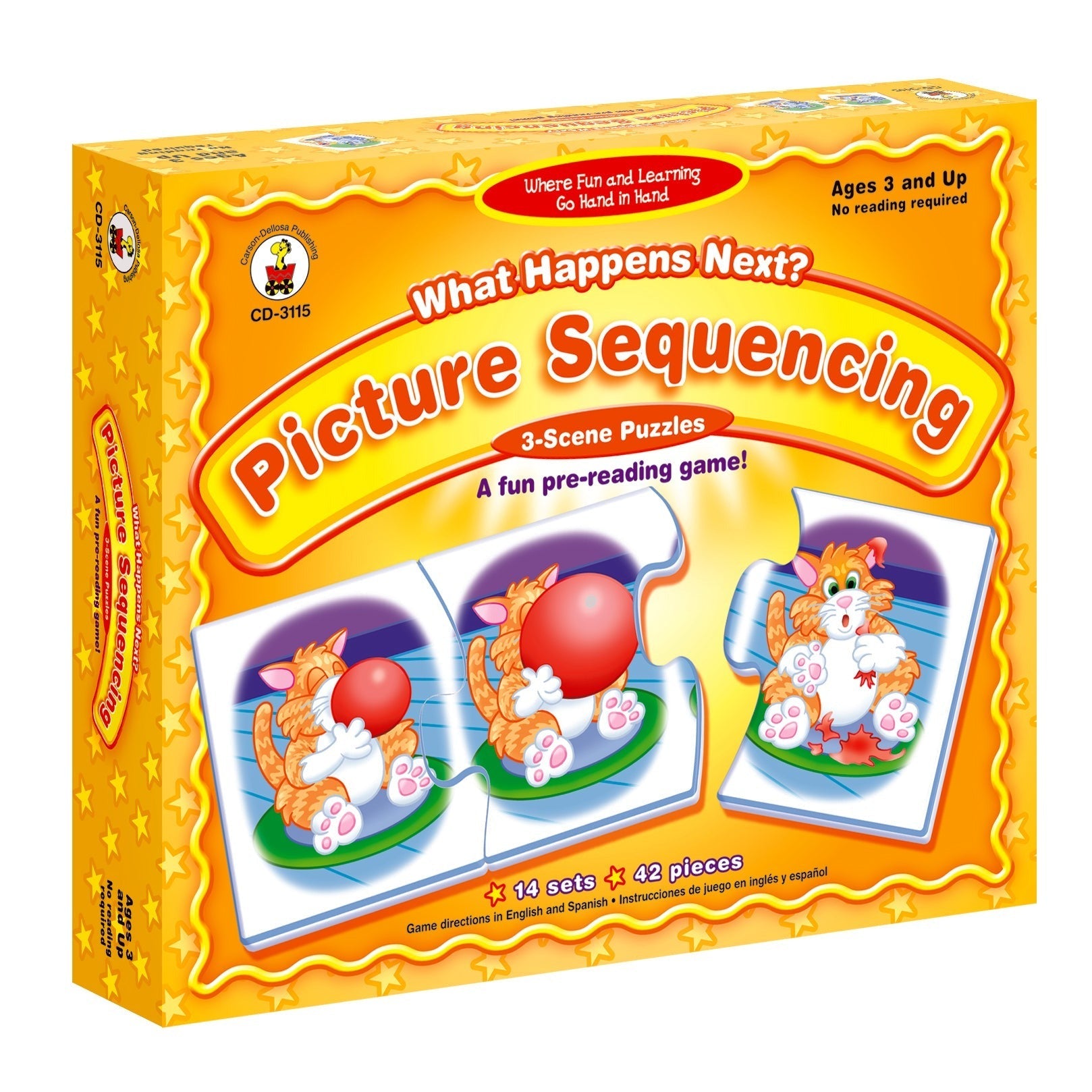 Carson Dellosa Education - What Happens Next? Picture Sequencing Game, Grade PK-K, Pack of 2