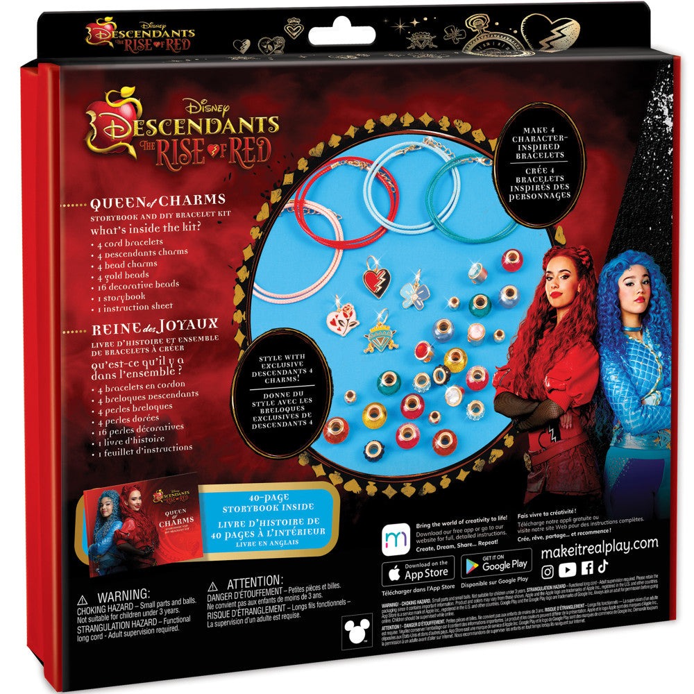 Make It Real Descendants 4 Rise Of Red Queen of Charms DIY Jewelry Kit - 34pc