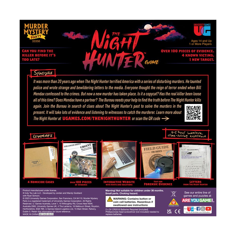 Murder Mystery Party - The Night Hunter Interactive Game