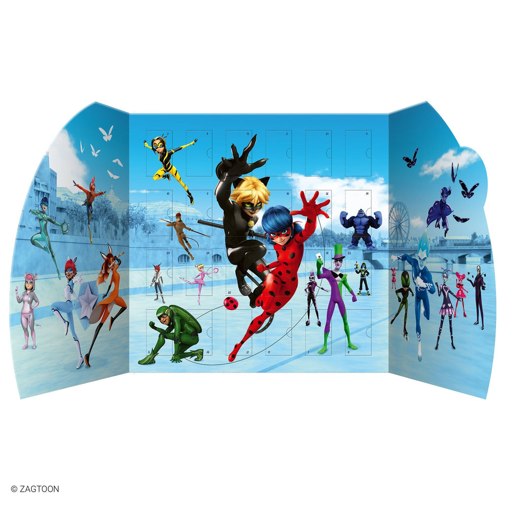 Miraculous Sticker Book Advent Calendar, 24-Door Stand, 210+ Stickers