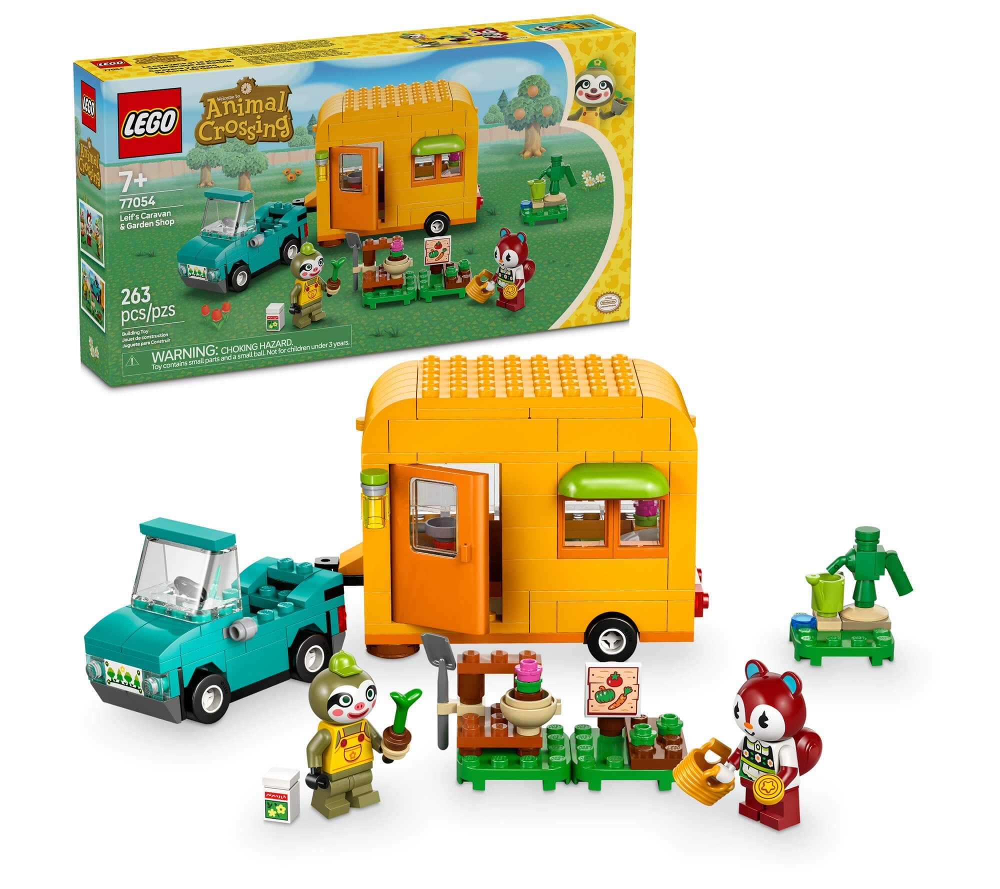 LEGO Animal Crossing Leif's Caravan & Garden Shop Kit 77054
