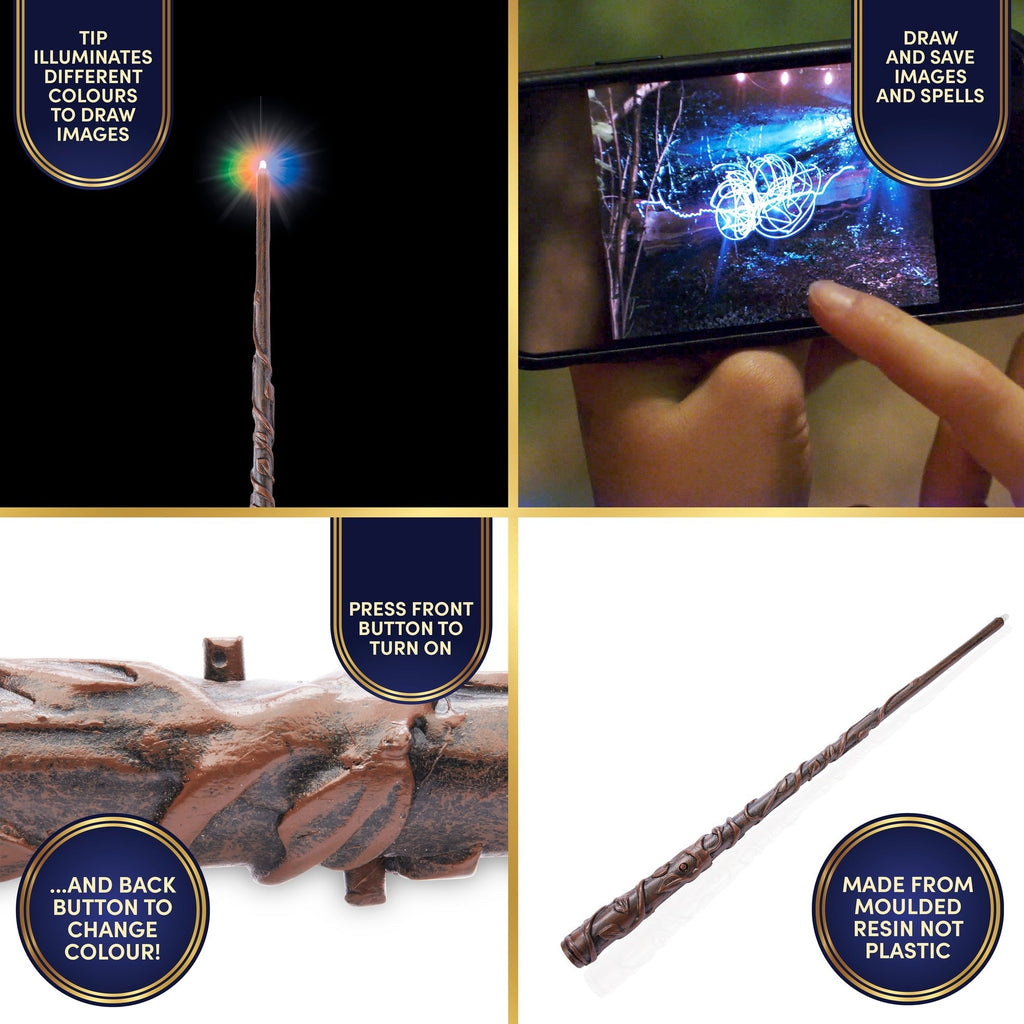 Harry Potter Hermione Granger Deluxe Lumos Wand - 14-Inch Light-Up Replica