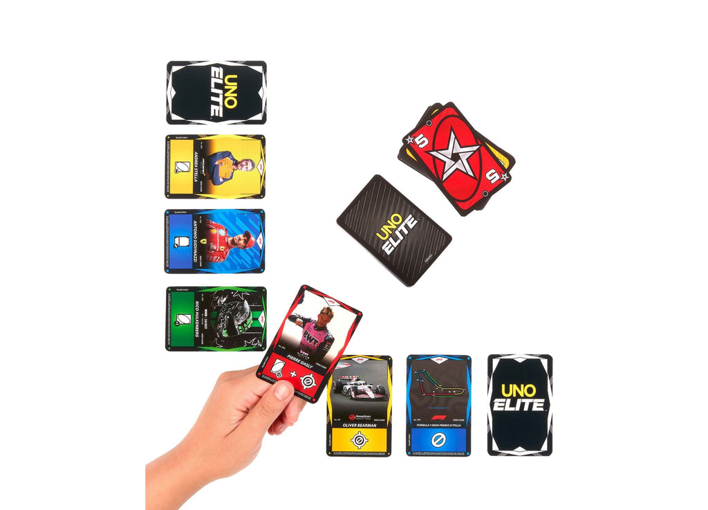 UNO Elite Formula 1 2025 Core Edition Card Game, 2-5 Players