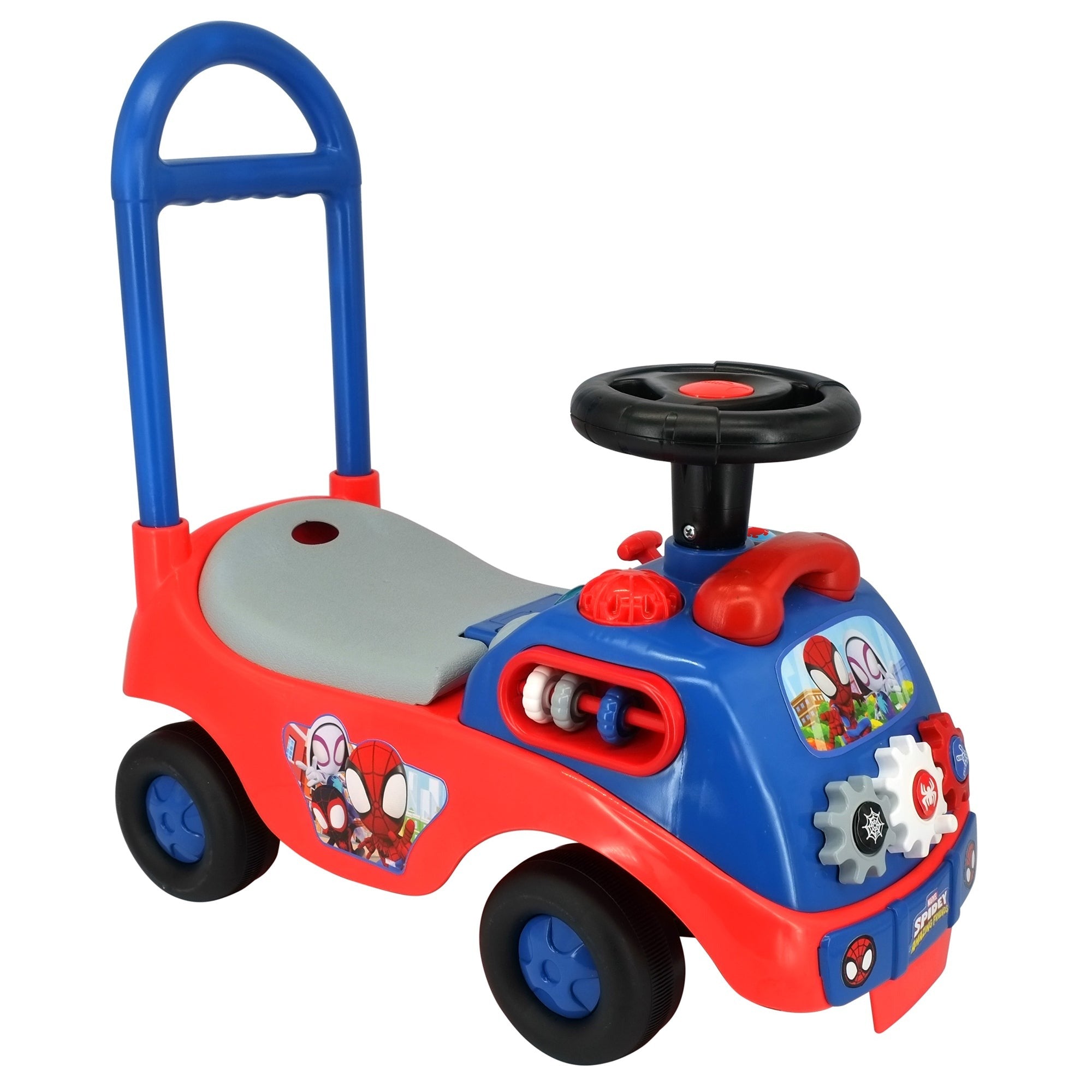 Kiddieland - Spidey Racer My First Activity Ride-On - Marvel Foot-To-Floor Toy