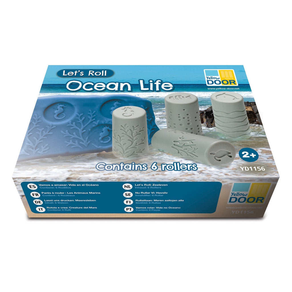 Yellow Door Let's Roll – Ocean Life Exploration Rollers, Set of 6