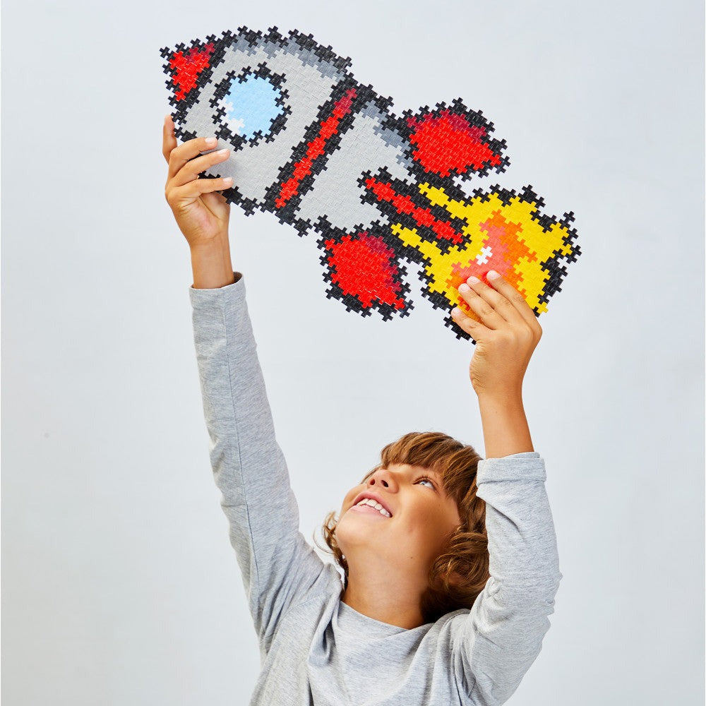 Plus-Plus Puzzle by Number Rocket - 500 Piece Creative Set for Kids Ages 5+