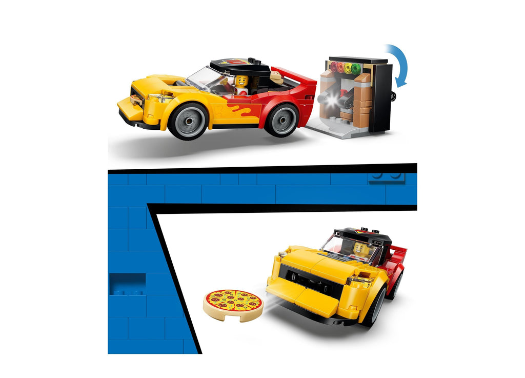 LEGO City Pizza Delivery Experience With Vehicles 494-Piece Building Set