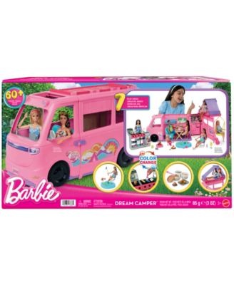 Barbie Dream Camper Playset with Roof Tent BBQ Grill