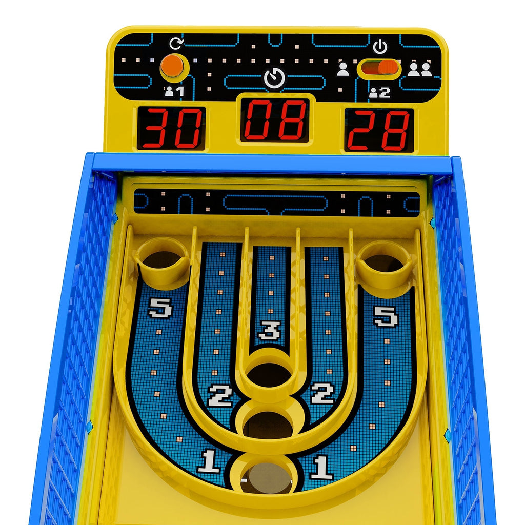 Pac-Man Edition Arcade Alley-Ball Premium Series 3-Foot Track Game