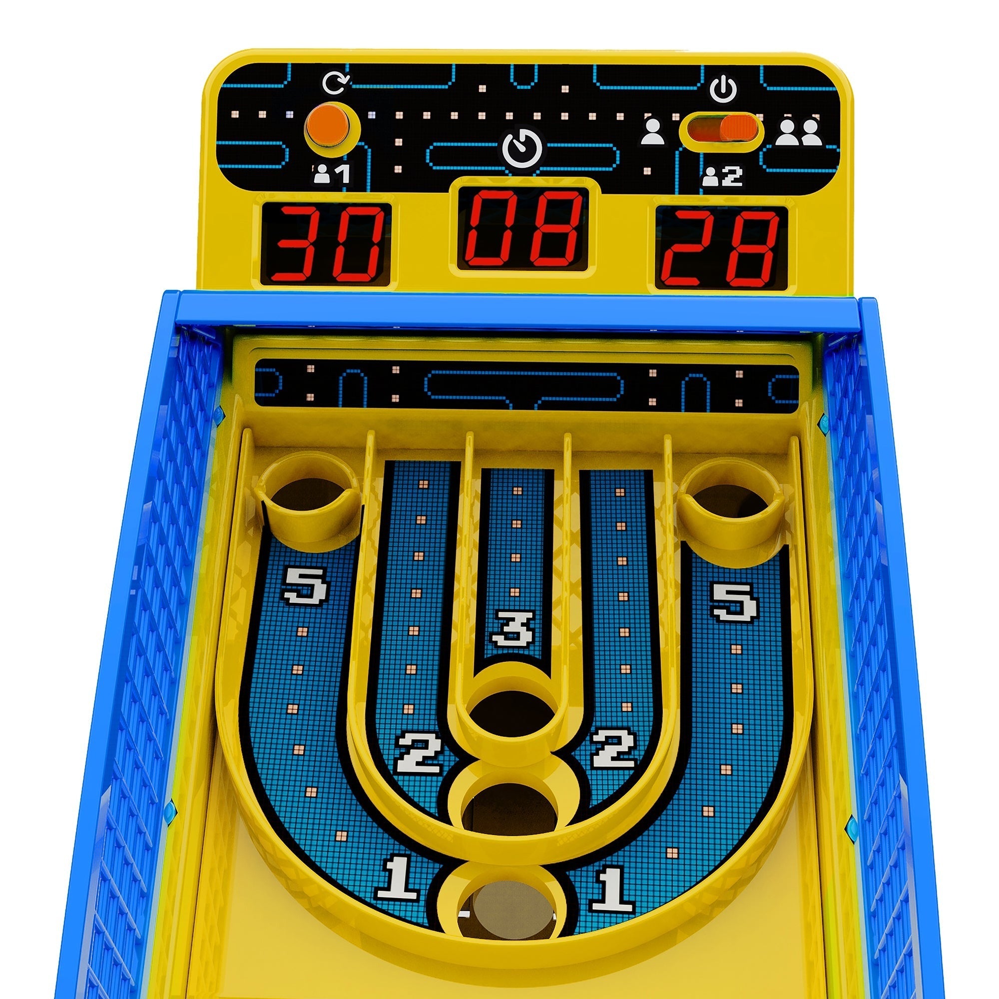 Pac-Man Edition Arcade Alley-Ball Premium Series 3-Foot Track Game