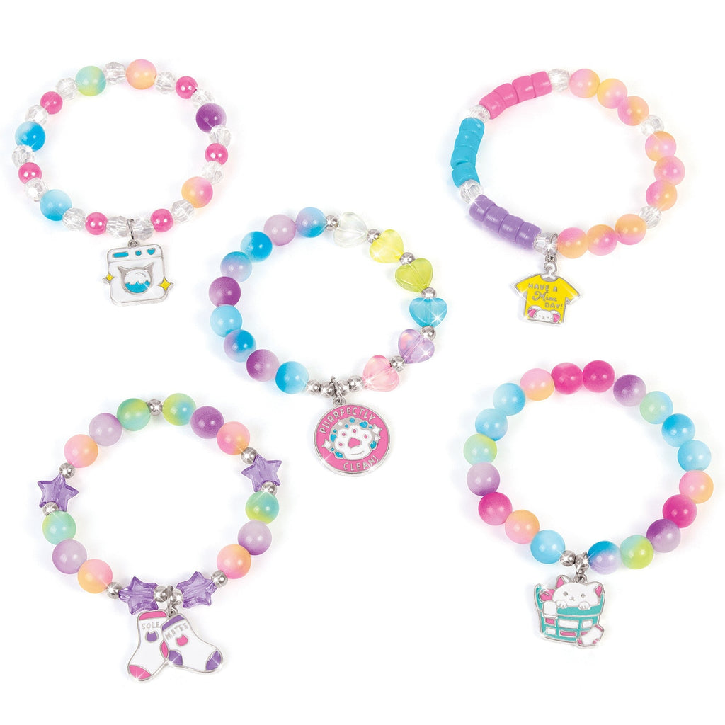 MIR Magical Cat Bead Washing Bracelet Kit - Pink & Purple