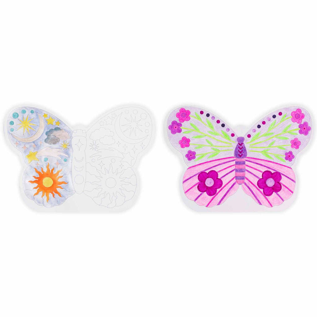 Mixed Media Coloring Pad: Butterfly - 24 Sheets, 8 Designs