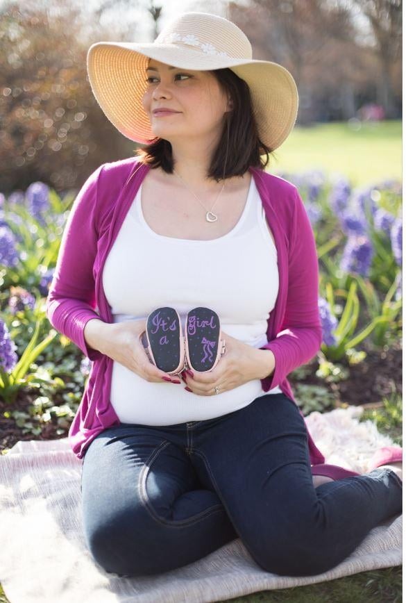 Baby Says Chalkboard Pink Moccasins for Infants 3-6 Months