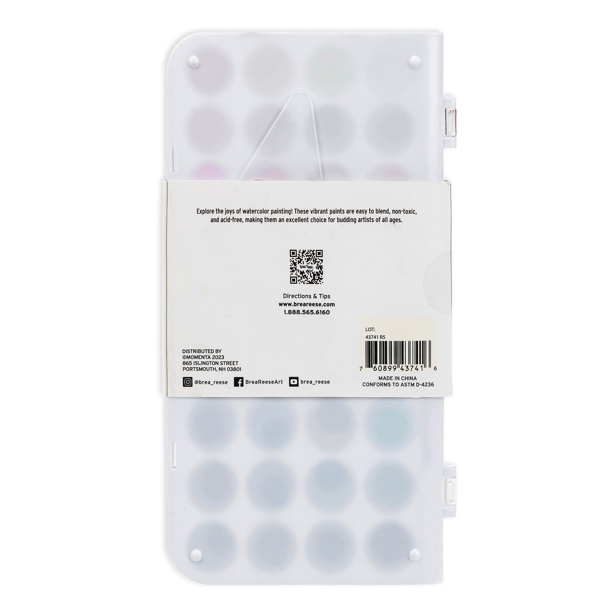 Brea Reese Essential Watercolor Paint Set - 36 Colors With Brush